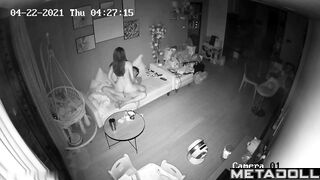 Rich Korean couple fucks on their couch