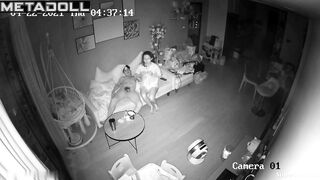 Rich Korean couple fucks on their couch