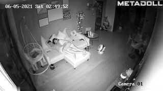 Rich Korean couple fucks on their couch
