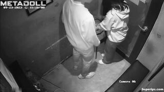 Tender Korean college couple in karaoke