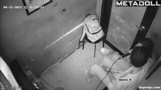 Tender Korean college couple in karaoke