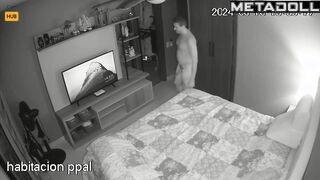 Mom and Dad fuck brutally in their bed hidden camera