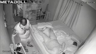 Beautiful Ukrainian dirty couple fuck wildly in their bed spy cam record