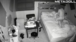 Amazing new couple fuck before going to sleep hidden IP cam