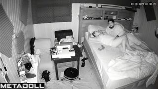 Amazing new couple fuck before going to sleep hidden IP cam