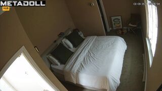 Naughty naked British brunette mom fucks her husband wildly voyeur cam