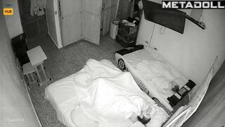 Amateur Welsh couple fuck before going to sleep hidden cam