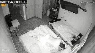 Amateur Welsh couple fuck before going to sleep hidden cam