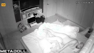 Real Swedish married coiple having sex in their messy room spy cam