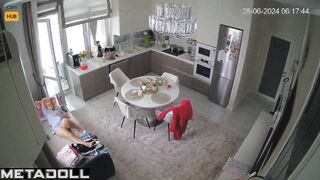 New couple having sex hard in their bed