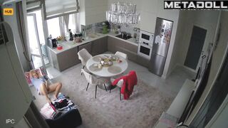 New couple having sex hard in their bed