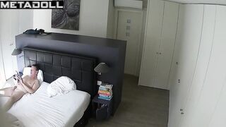 Chunky Russian blonde mother  real spy cam