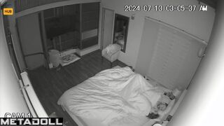 Horny English brunette mature wife gives her husband a blowjob spy cam record