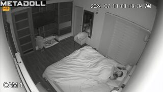 Horny English brunette mature wife gives her husband a blowjob spy cam record
