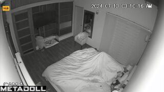 Horny English brunette mature wife gives her husband a blowjob spy cam record