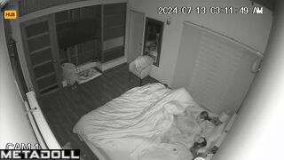 Horny English brunette mature wife gives her husband a blowjob spy cam record