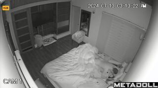 Horny English brunette mature wife gives her husband a blowjob spy cam record