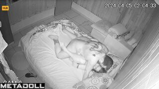 Naked British brunette mother gets cum inside her pussy real spy cam