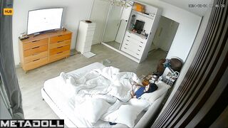 Single Swiss brunette mom forces her husband to fuck recording