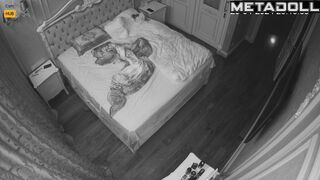 Real amateur couple having sex in their messy room hidden cam