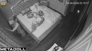 Real amateur couple having sex in their messy room hidden cam