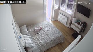Skinny Ukrainian brunette wife masturbates while fantasizing about fisting porn