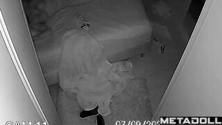 Fat Canadian brunette wife fucked hard in Morning real spy cam