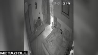 Cheating Dutch brunette wife gets fucked while watching porn hidden IP cam
