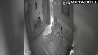 Cheating Dutch brunette wife gets fucked while watching porn hidden IP cam