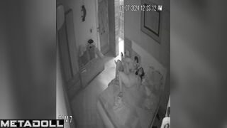 Cheating Dutch brunette wife gets fucked while watching porn hidden IP cam