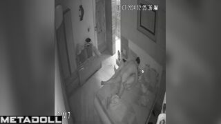 Cheating Dutch brunette wife gets fucked while watching porn hidden IP cam