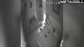 Real British newly married couple fuck hard in their bed spy cam