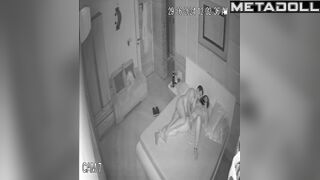 Real British newly married couple fuck hard in their bed spy cam