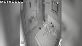 Real British newly married couple fuck hard in their bed spy cam