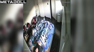 Tanned brunette wife masturbates in lingerie spy IP cam