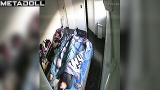 Tanned brunette wife masturbates in lingerie spy IP cam