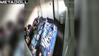 Tanned brunette wife masturbates in lingerie spy IP cam