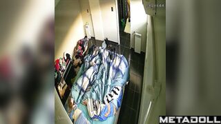 Tanned brunette wife masturbates in lingerie spy IP cam
