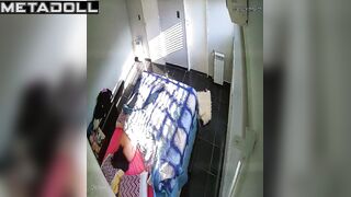 Innocent brunette MILF has strong orgasms live