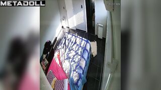 Innocent brunette MILF has strong orgasms live