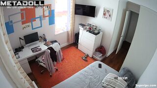 American girl naked watching porn