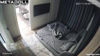 Skinny Ukrainian girl rides her boyfriend