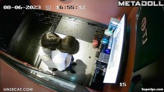 Korean naughty couple in karaoke
