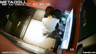 Korean naughty couple in karaoke