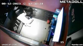 Korean naughty couple in karaoke