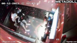 Korean naughty couple in karaoke