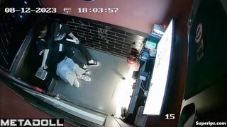Korean naughty couple in karaoke
