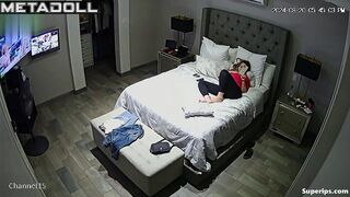 Blonde Milf masturbates on video call