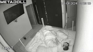 Latina woman is masturbated in her sleep