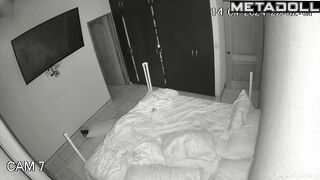 Latina woman is masturbated in her sleep